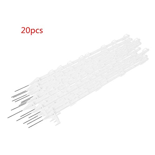 Electric Fence, PP Plastic Tread in Wires Tape Insulated Posts and Grazing Fencing Accessories(20Pcs)