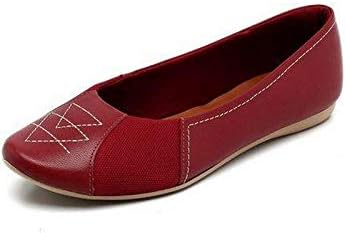 Usaflex Aramado Casual Flat Shoes Bunion Red Black