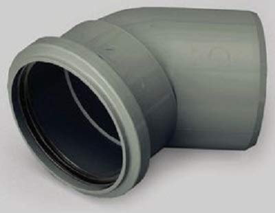 Center Bend F14604 110 mm Soil 135 deg Elbow Black