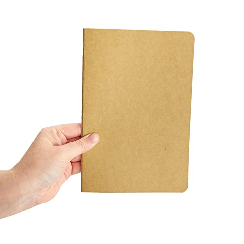 24 Pack A5 Kraft Paper Notebook Bulk, Blank Journals for Craft