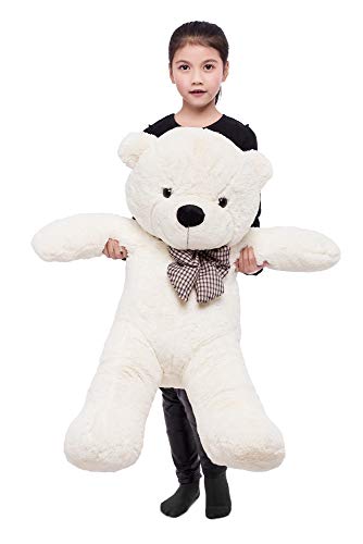 MorisMos White Teddy Bear Stuffed Animals Plush Toy Soft Bear Toys for Girlfriend Kids (White, 39 In - //coolthings.us