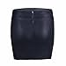 iiniim Women's Faux Leather Zipper Short Mini Skirt Night Club Dress