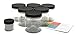 Clear 8 oz Plastic Jars with Black Lids (6 pk) with Sample Jar - PET Round Refillable Containers
