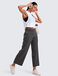 CRZ YOGA Pima Cotton Cropped Tank Tops for Women