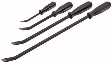 4 Pc Heavy Duty Pry Bar Set by Pittsburgh