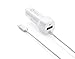 iPhone 6s Car Charger, Shackle Lightning Coiled Car Charger Adapter for iPhone 6/6s 6 Plus with extra 2.1A High Speed USB port, White
