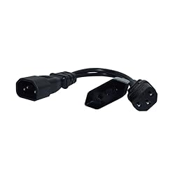 Strhowill IEC 320 C14 to C13 & EU Europe CEE 7/16