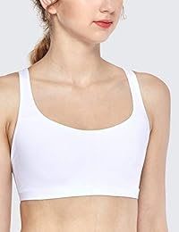 CRZ YOGA Sujetadores deportivos con tirantes para mujer, ropa deportiva inalámbrica con almohadillas extraíbles para entrenamiento de yoga