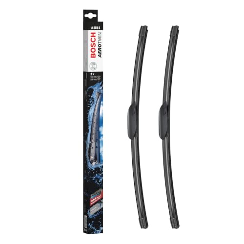 Bosch Aerotwin A 893 S Front-Scheibenwischer - Set mit 2 Ersatz-Scheibenwischern und vormontiertem Adapter - 2 Wischblätter, 550 mm und 550 mm