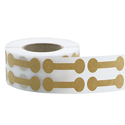 500 Pieces Jewelry Price Tags, Brown Kraft Merchandise Labels Round Strung Tags Marking Tags Clothing Display Tag Barbell Label
