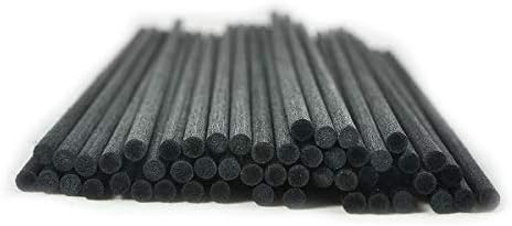50本入アロマファイバーディフューザー交換用スティック(25cm*4mm,黒)