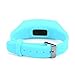 Perman Durable Digital LCD Pedometer Run Step Walking Distance Calorie Counter Watch Bracelet (Sky Blue)