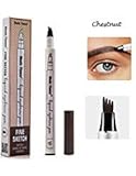 Eyebrow Tattoo Pen-LilyAngel Waterproof Microblading Eyebrow Pencil with a Micro-Fork Tip Applicator Creates Natural Looking Brows Effortlessly(Chustnut,1 pack)