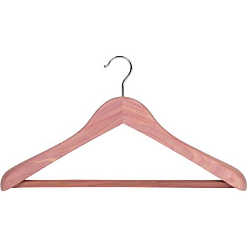 Neaties American Red Cedar 2" Large Coat Hangers with Flat Bar, 6pk
