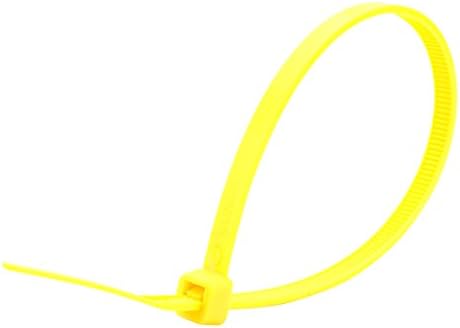 CTS Brand - 14 Inch, 50 Lb Tensile Strength, Neon Yellow Nylon Cable Tie (Bag of 100)"