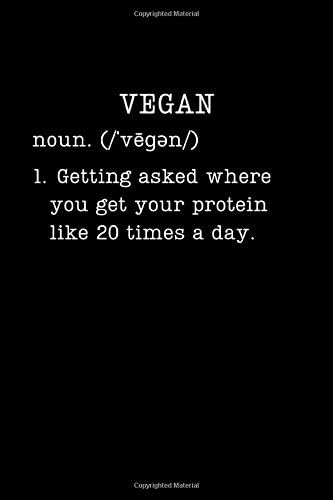 Vegan: Funny Gifts For Vegans - Small Lined Writing Journal or Notebook (Card Alternative) (Definition, Humor) Paperback – October 2, 2019