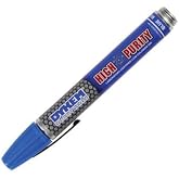 Dykem&reg; High Purity 44 Paint Marker &ndash; Medium Tip, Permanent Ink for Stainless Steel &amp; Metal | Quick-Drying, Low-Chloride, Valve Action | Industrial Use