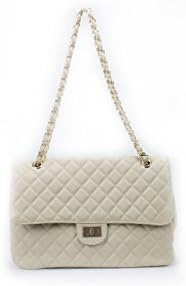 Newbee Fashion - Designer Inspired Premium Elegant Quilted Chain Medium Shoulder Handbag