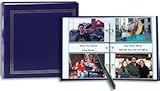 3-ring 2-up slip-in pocket NAVY-BLUE binder album for 400 photos - 4x6