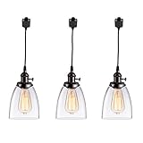 KIVEN 3-Lights H-Type Track Lighting Pendants