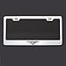 One Laser Engraved Black Bentley Logo Mirror Stainless Steel License Plate Frame Holder Front Or Rear Bracket Steel Screw Cap