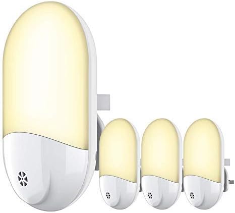 LED Night Light Plug in Wall, Automatic Plug-and-Play Dusk to Dawn Photocell Sensor Night Lighting Lamp
