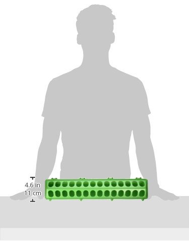 Little Giant Plastic Flip-Top Poultry Ground Feeder, Lime Green