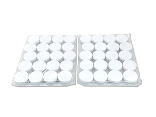 (Quantity: 40 Pieces) Beauticom 10G/10ML High Quality Round Clear Jars with White Lids for Beads, Gems, Glitter, Charms, Small Arts and Crafts Items - BPA Free