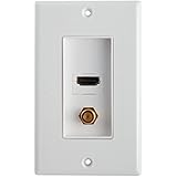 GE 87688 HDMI and Coax Cable Wall Plate