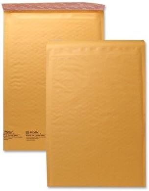 (3 Pack Value Bundle) SEL10190 Jiffylite Self-Seal Mailer, Side Seam, #5, 10 1/2 x 16, Golden Brown, 25/Carton