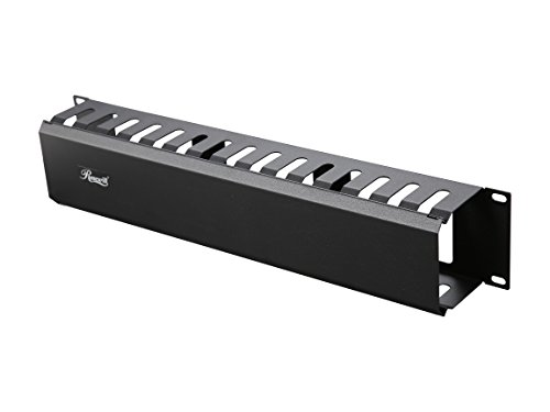 Rosewill 2U 19 Inch Rack Mount Horizontal Cable Management with Mounting M6 Screws,  Finger Duct Cable Manager with Cover (RSA-2UCA001)