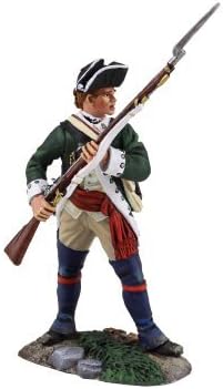 W. Britain 16026 Loyalist Butler's Ranger NCO Defending with Musket, 1780-1784
