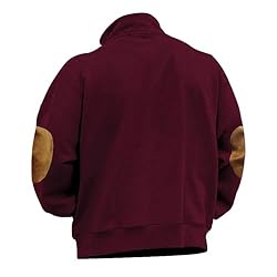 Mens Quarter Zip Pullover Vintage Fashion Long