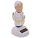 Giftbrit Pope Figure Solar PAL FF70, 6 x 5 x 10 cm, Blanc/Beige/Jaune