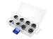XSPC G1/4" to 3/8" ID, 5/8" OD Compression Fitting V2 for Soft Tubing, Black Chrome, 8-Pack