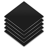 5 Pieces 12" x 12", 1/16" Rubber Sheet Heavy Duty