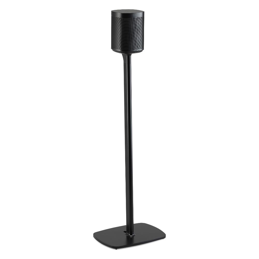 Flexson Floor Stands for Sonos One, One SL and Play:1 - Black (Pair)
