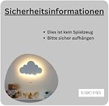 Marco Paul Interiors White Wooden Cloud LED Night Light Battery Powered view 2