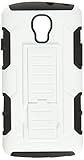 MYBAT Rubberized Armor Stand Protector Cover for LG LS740 (Volt) - Retail Packaging - Black/White