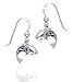 Celtic Knot Ocean Shark Sterling Silver Hook Earrings