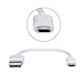 InkoTimes Micro USB Cable Short 8 Inch USB 2.0 A-Male to Micro B Charge and Sync Cable (4 Pack) (White)