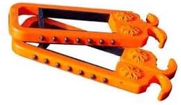 Skibat - EASY Alpine Ski and Pole Carrier - Designed to fit traditional and childrens skis with up to 80mm waist (Orange)