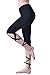 Queenie Ke Women's Yoga Pant Legging Capris String-End Workout Dance Pants Size M Color Black Pro