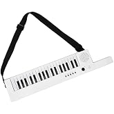 37-Key Portable Keytar Electronic Keyboard Piano, Guitar-Style Shoulder Piano with Built-in Speaker &amp; Strap for Beginners