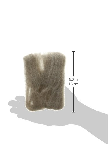 Wool Roving 12" .22 Ounce-Medium Gray