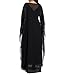LALAGEN Womens Plus Size V Neck Formal Party Maxi Dress with Long Chiffon Cape