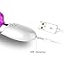 AKStore Adult Sex Toy Waterproof 360 Degree Rotating Glans USB Rechargable Turn Bead Rabbit Vibrator Female G-spot Massager Vibrating Stimulator