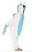 Lath.pin Unisex Costume Animal Cosplay Onesie Adult Pajamas Anime Cartoon Sleepwear (M, Blue Unicorn)
