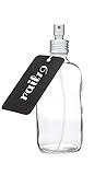 Apothecary Glass Mist Bottle with Aluminum Sprayer