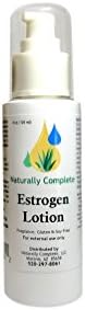 Naturally Complete Estrogen Lotion 4 oz. Pump Bottle | Menopause Relief | Non GMO | Soy Free | Gluten Free | Fragrance Free